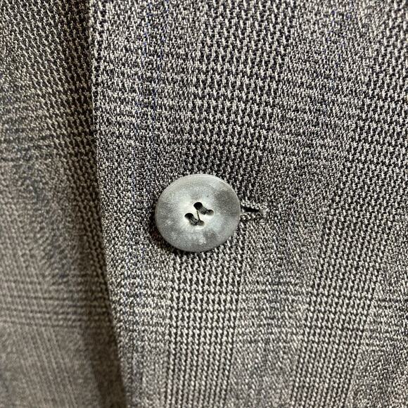 Vintage Bill Robinson‎ Men’s Gray Wool Plaid Blazer Size 36 Old Money - Picture 9 of 13
